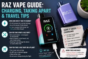 How To Take Apart A Raz Vape? RAZ Vape Charging Time & Taking It Apart