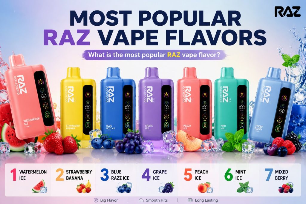 most popular raz vape flavors