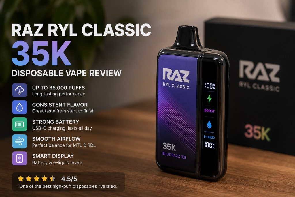 RAZ RYL Classic 35K disposable vape