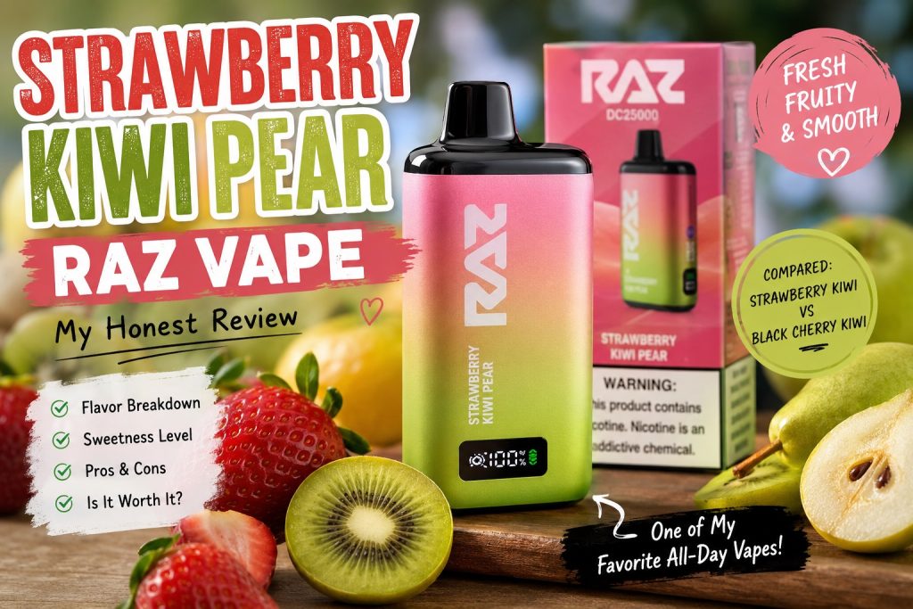 strawberry kiwi pear raz vape